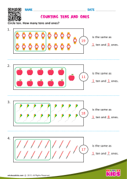 counting tens and ones