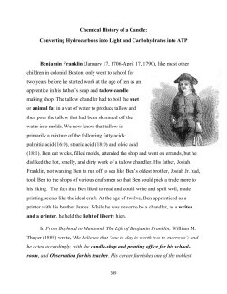 Chemical History of a Candle - Labs