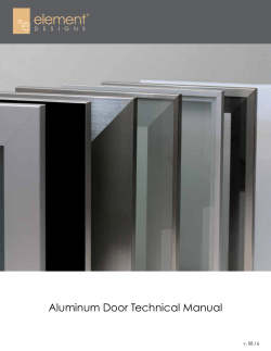 Aluminum Door Technical Manual