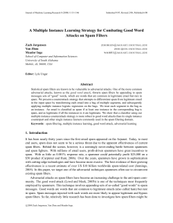 A Multiple Instance Learning Strategy for Combating Good Word