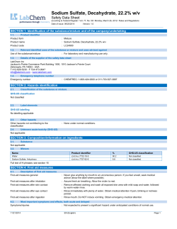 Sodium Sulfate, Decahydrate, 22.2% w/v