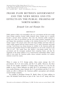 FRAME FLOW BETWEEN GOVERNMENT AND