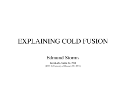 Explaining Cold Fusion