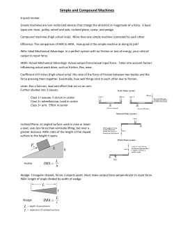 Simple and Compound Machines