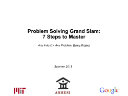 7-step approach to problem solving