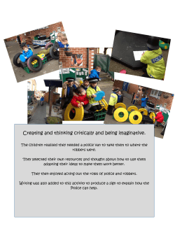 Creating and thinking critically and being imaginative.