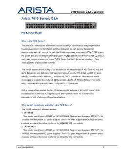 7010 Series FAQ