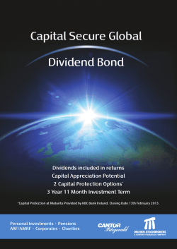 The Capital Secure Global Dividend Bond