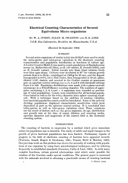 Electrical Counting Characteristics of Several