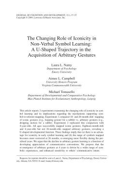 The Changing Role of Iconicity in Non