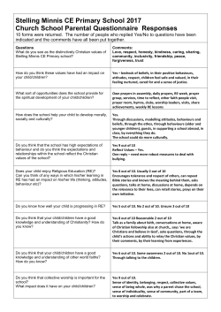 to parents - Stelling Minnis Church Of England Primary School