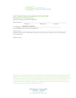 esa foundation scholarship application
