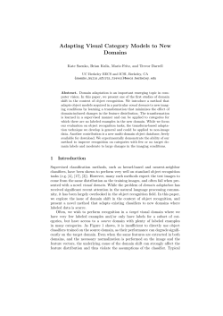 Adapting Visual Category Models to New Domains