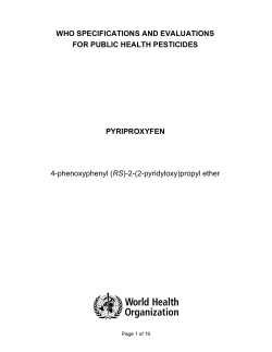 Pyriproxyfen - World Health Organization