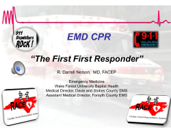 EMD`s Role in Resuscitation