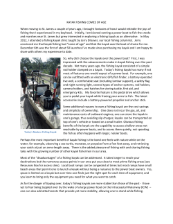 Kayak Fishing comes of Age