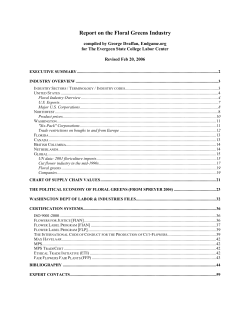 Report on the Floral Greens Industry