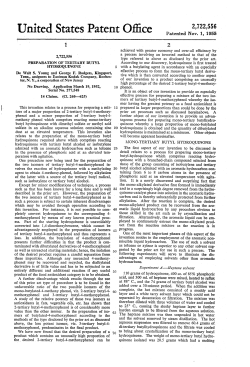Preparation of tertiary butyl hydroquinone