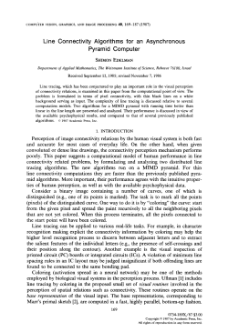Line Connectivity Algorithms for an Asynchronous Pyramid Computer
