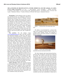 THE ACTIVITIES OF THE IBN BATTUTA CENTRE (MOROCCO