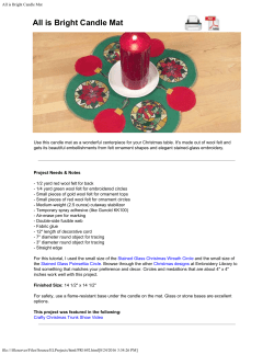 All is Bright Candle Mat