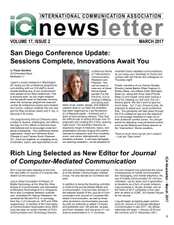 March 2017 - International Communication Association