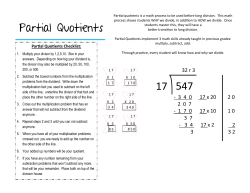 Partial Quotients 547 17