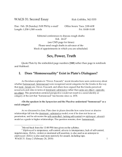 Essay 2: "Sex, Power, Truth"