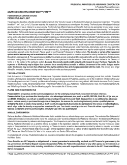 XTra Credit EIGHT - Prudential Annuities