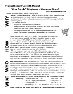 Flannelboard Fun with Music!