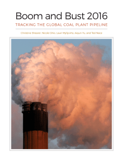 Boom and Bust 2016: Tracking the Global Coal Plant