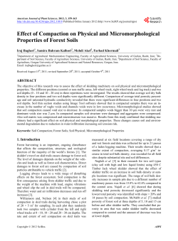 Effect of Compaction on Physical and Micromorphological