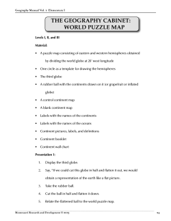 the geography cabinet: world puzzle map