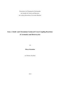 Iron-, Cobalt- and Chromium-catalyzed cross