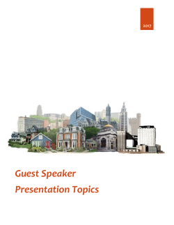 2017 Guest Speaker Book