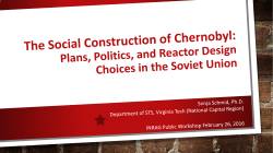 The Social Construction of Chernobyl: Plans, Politics, and