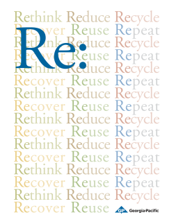 Rethink Reduce Recycle Recover Reuse Repeat - Georgia