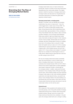 Branching Out: The Rise of Emerging Market Banks