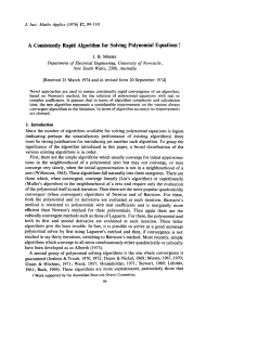 A Consistently Rapid Algorithm for Solving Polynomial Equations~