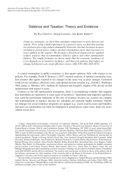 Salience and Taxation: Theory and Evidence