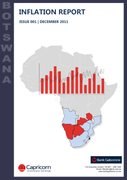 CIH BGE Inflation Update Botswana