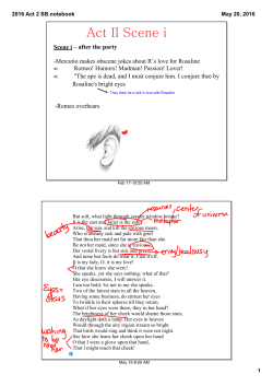 Act II Class Notes