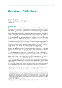Overview &ndash; Pacific Ocean - Food and Agriculture Organization of the