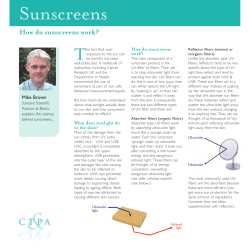 Sunscreens