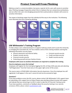 Protect Yourself From Phishing - University of Wisconsin Whitewater