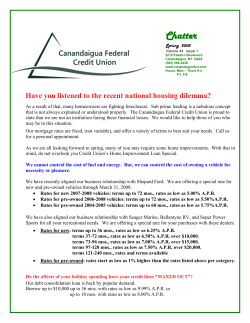Chatter - Canandaigua Federal Credit Union