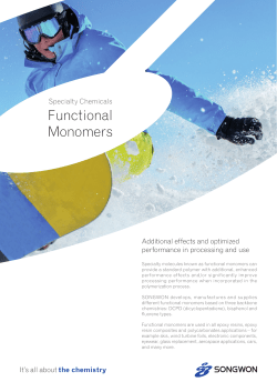 Functional Monomers