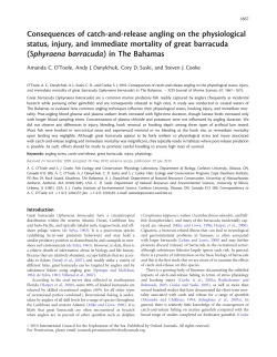 Consequences of catch-and-release angling on