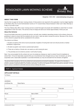 pensioner lawn mowing scheme