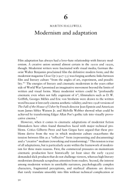 Halliwell, Martin. "Modernism and Adaptation."
